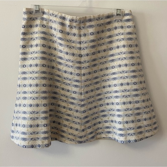NWT J. Crew metallic skater skirt geometric print - Picture 9 of 9